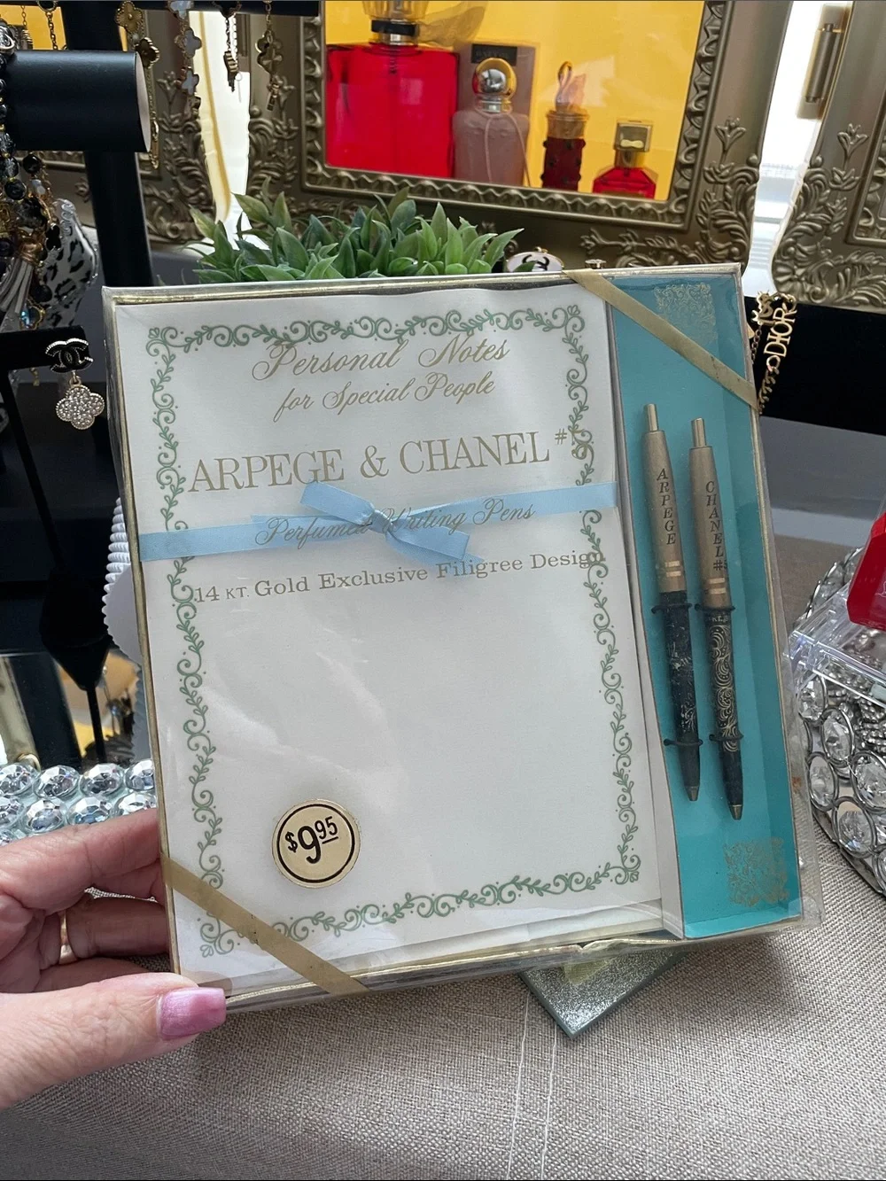 ✨VINTAGE Chanel Arpège & Chanel #5 Perfumed Writing Set✨New Unused Vintage